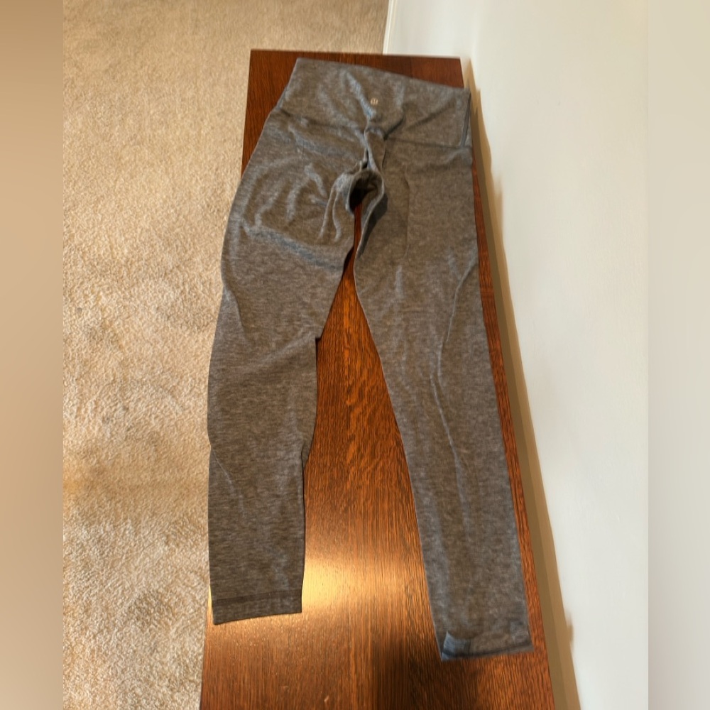 Gray lululemon align 28” super high rise leggings size 8